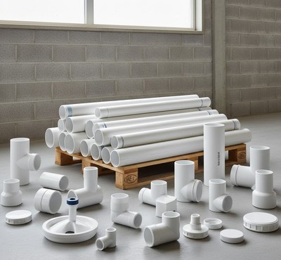 Tubes - raccords evacuation blanc