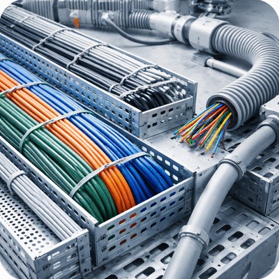 Conduits et chemins de cables
