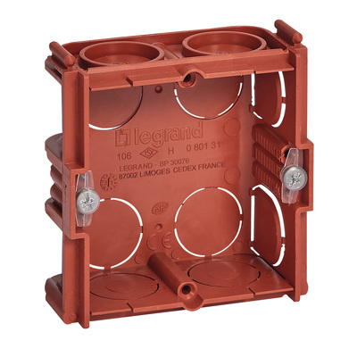Boîte carrée monoposte Batibox maçonnerie